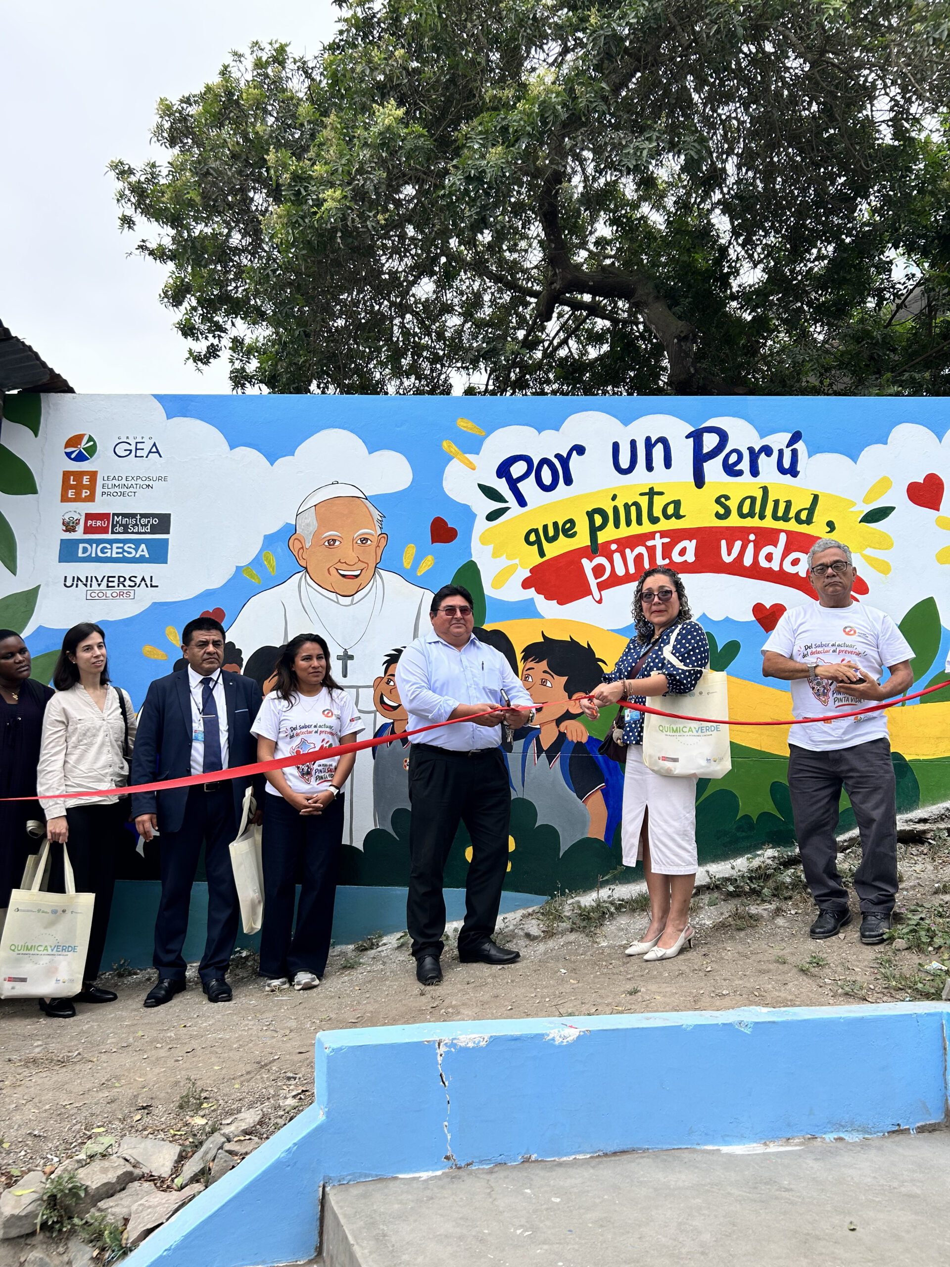 Inauguración de mural educativo en la I. E. 7233 Matsu Utsumi – Lima
